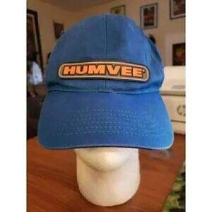 Humvee Hat - Blue Strapback Baseball Cap One Size Fits All